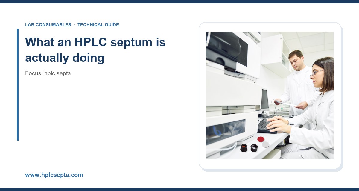 What an HPLC septum is actually doing