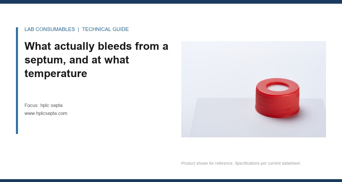 What actually bleeds from a septum, and at what temperature