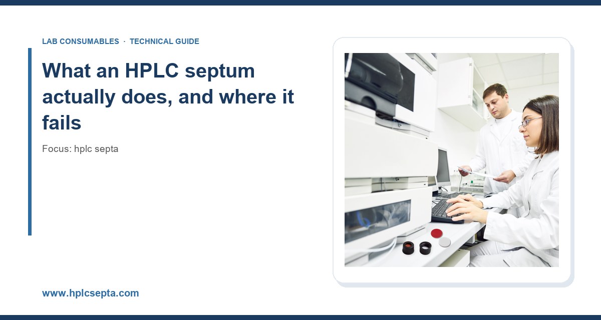What an HPLC septum actually does, and where it fails