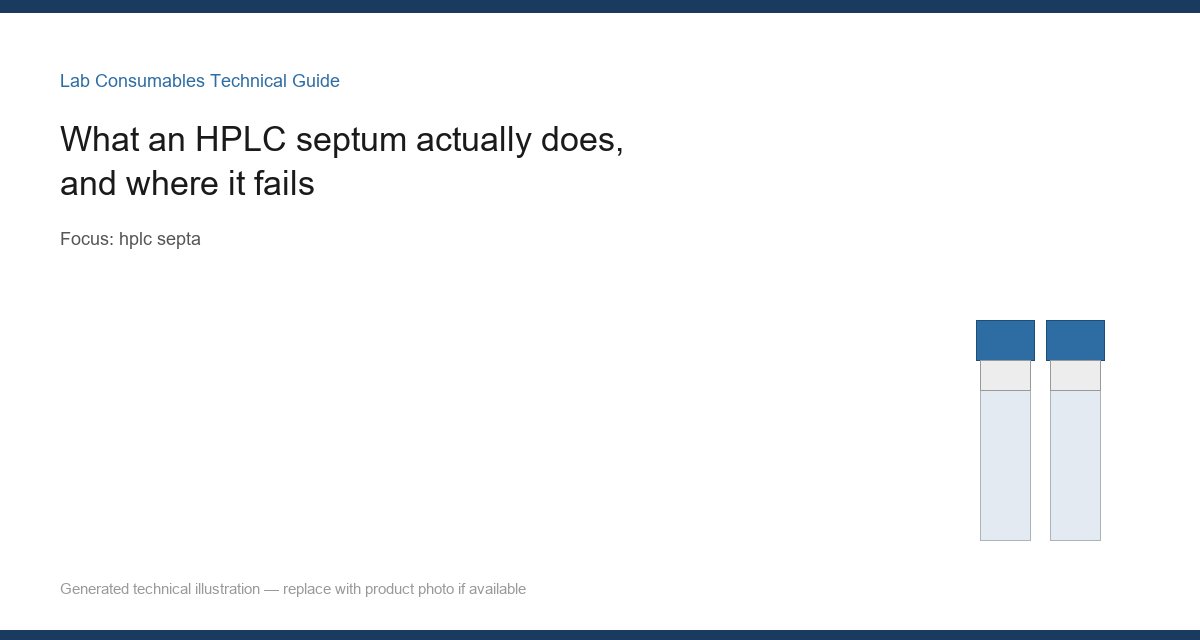 What an HPLC septum actually does, and where it fails