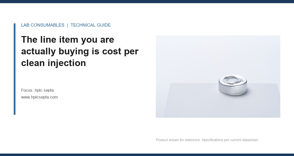 The line item you are actually buying is cost per clean injection
