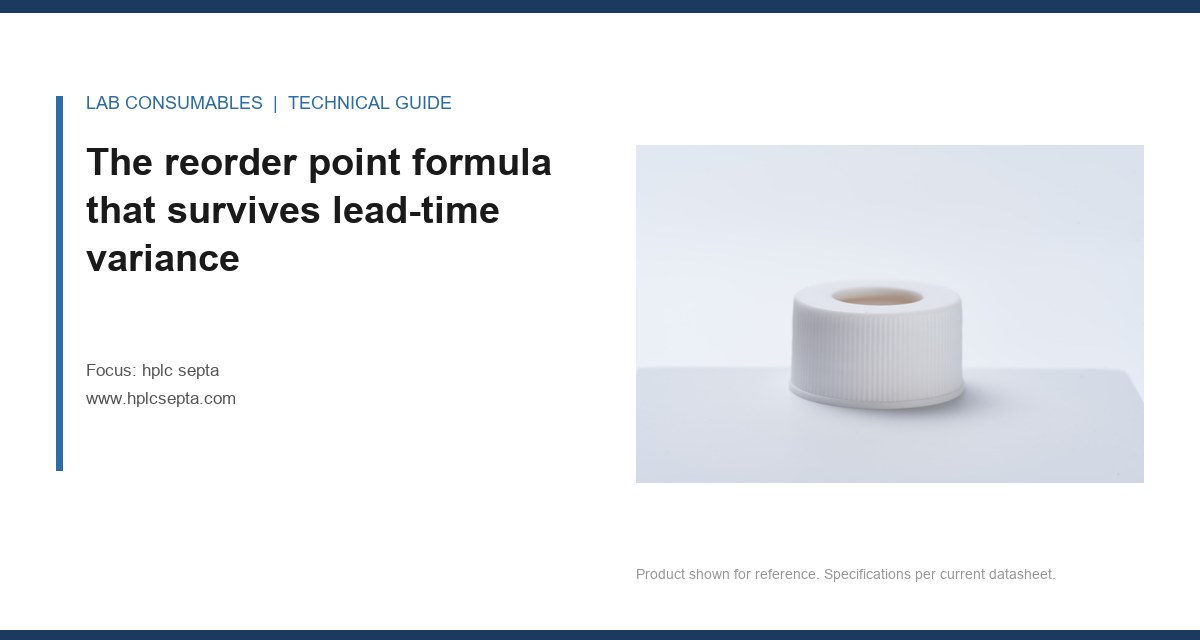 The reorder point formula that survives lead-time variance