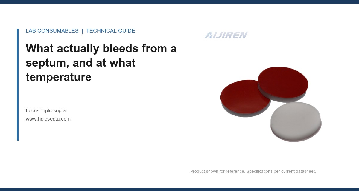 What actually bleeds from a septum, and at what temperature